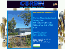 Tablet Screenshot of corbins.com
